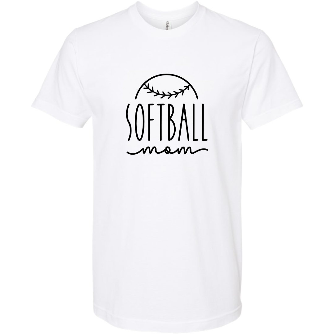 Softball - Softball Mom Simple - Softball Adult Tee